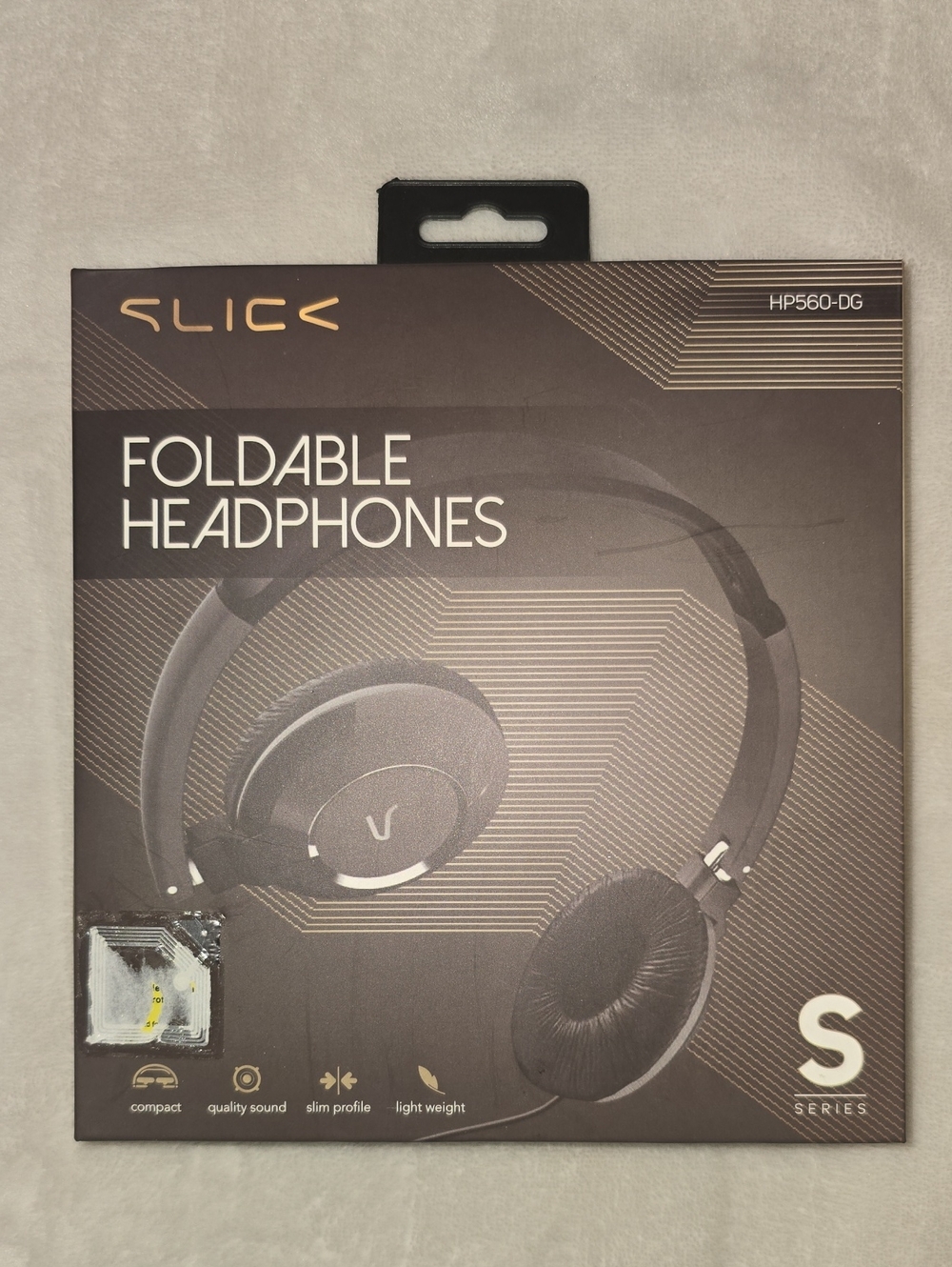 Slick Foldable Over-Ear Headphones — Dark Gray